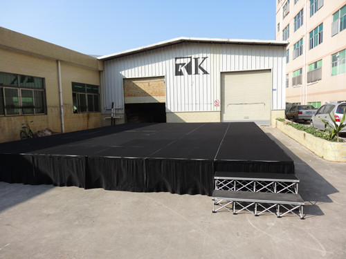 used portable stage