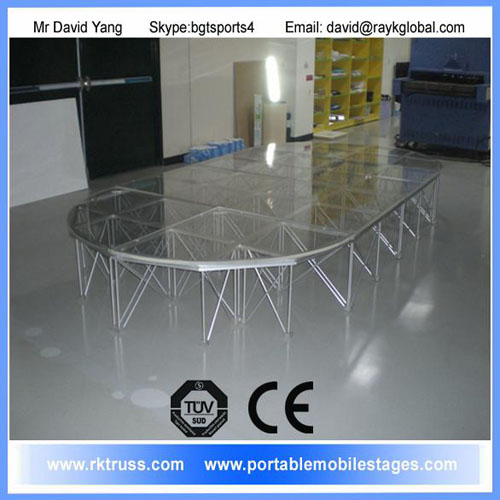 Glass surface top “smart stage”