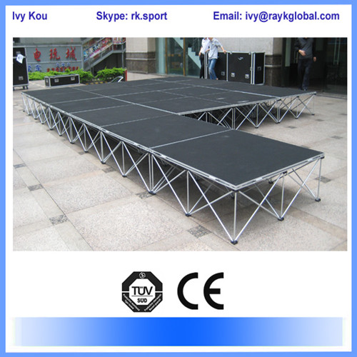 Aluminum portable stage