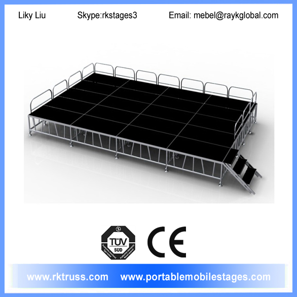 Portable aluminum stage