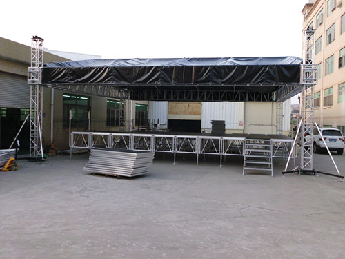 Portable aluminum stage for concert