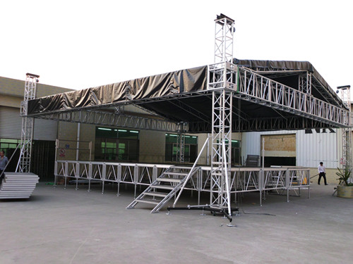 stage with roof truss