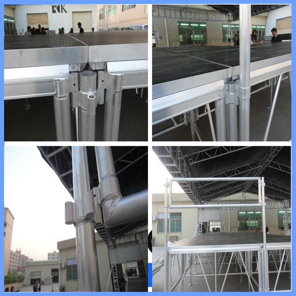 Outdoor aluminum stage