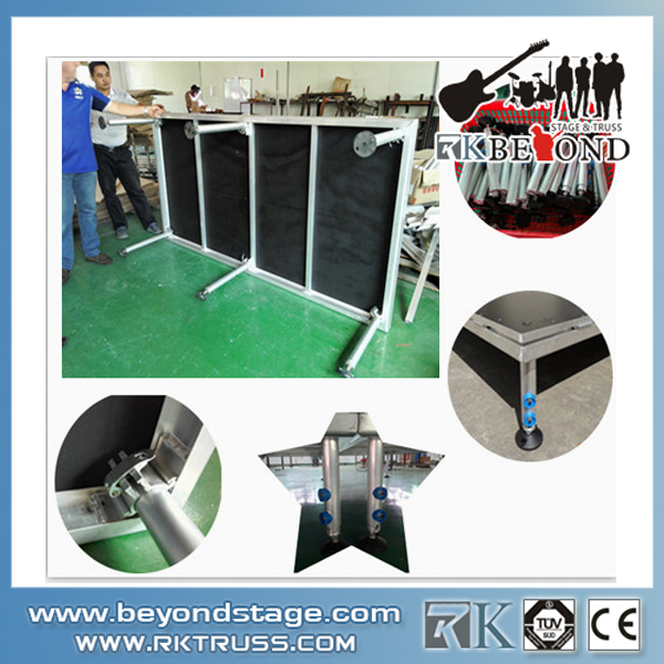 aluminum mobile stage