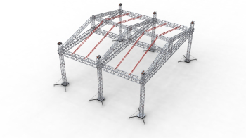 steel truss display