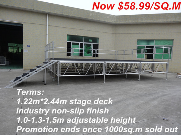 portable stage, stage, event stage 