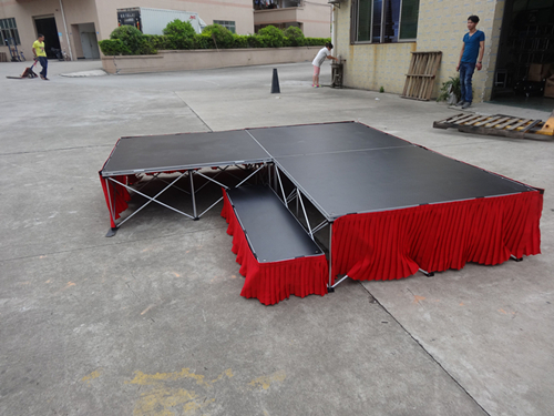 stage with skirt