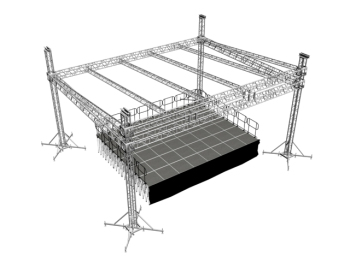 steel truss display