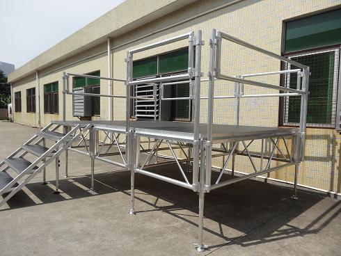 aluminum stage