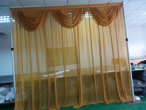 portable stage curtain system