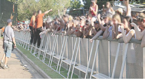 aluminum crowd barrier