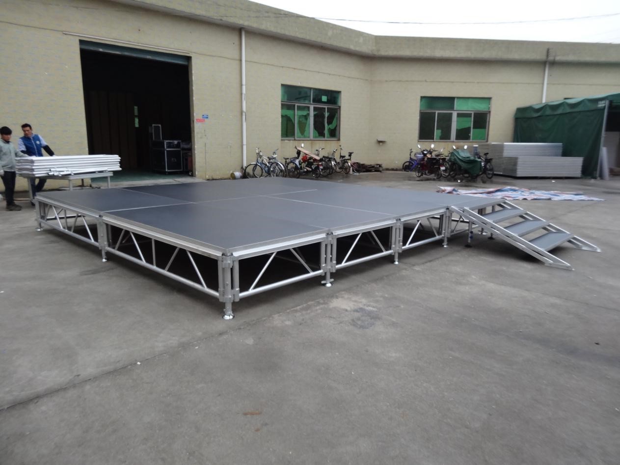 aluminum stage manufacture